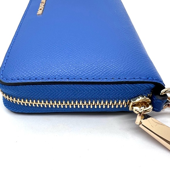 Michael Kors Jet Set Travel Continental Wallet – Vintage Blue – NWT - Picture 9 of 16